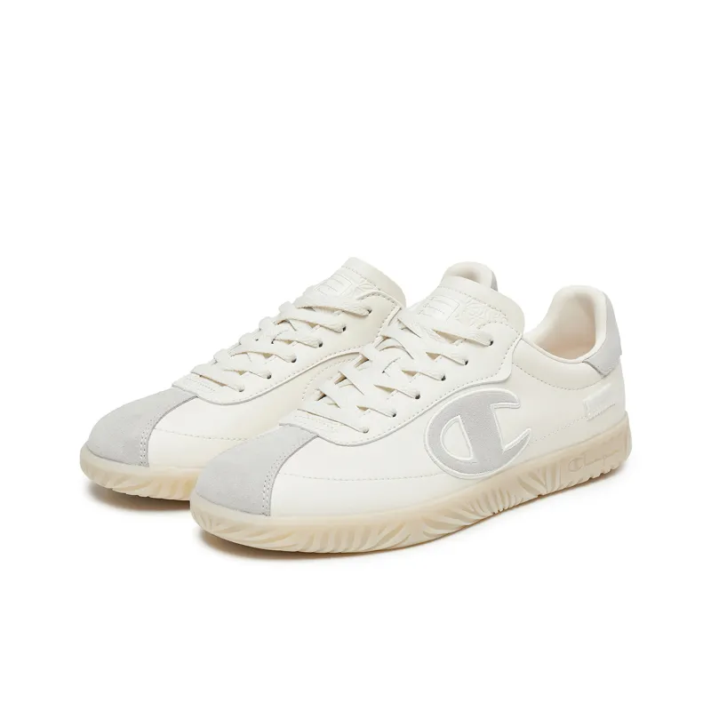 Champion Low-Top Skateboard Shoes Unisex Creamy White/Dusty Gray-2
