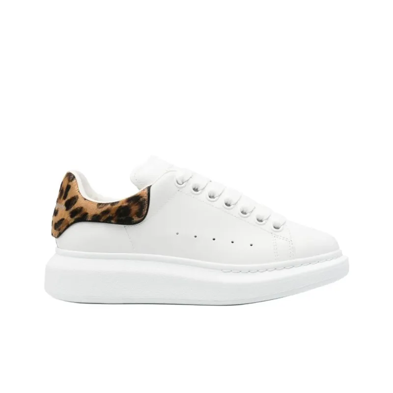 Alexander McQueen Leopard Detailed Lace Up Sneakers Women's-1