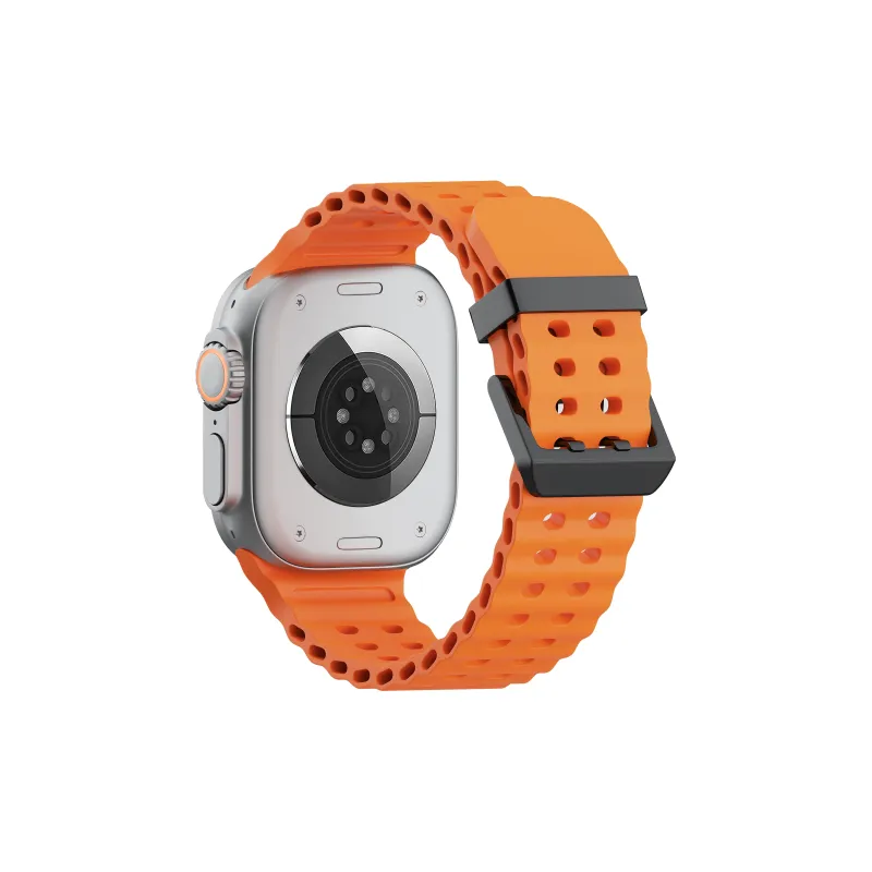 YOOVEI Watch Band Apple Compatibility Liquid Silicone Material-6