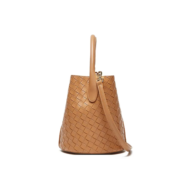 Carnival Keep Cow Leather Bucket Bag, Shoulder Bag, Handbag Regular Women's Multicolor-14