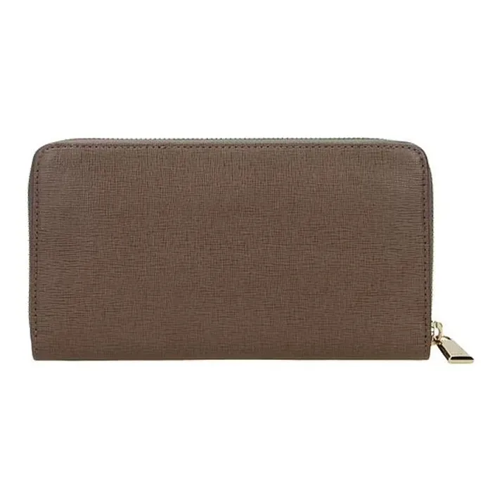 Furla Babylon Leather Wallet Large Size Women's Brown-2
