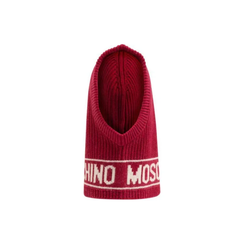 MOSCHINO Logo Intarsia Knitted Balaclava-1