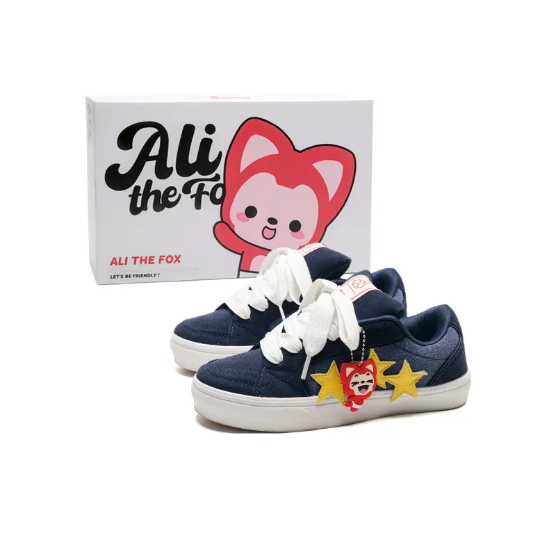 ALI THE FOX Anti Slip Wear Resistant Lightweight Breathable Low Top Skateboard Shoes Unisex-18