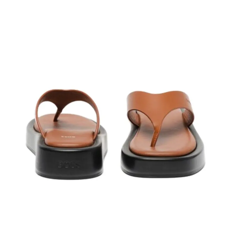 HUGO BOSS Flip Flops Women's Brown-3