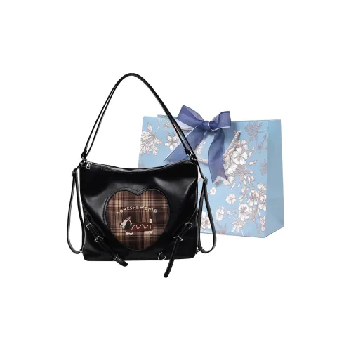 REDOO PU Shoulder Bag Backpack Regular Women's Black/Brown/Coffee