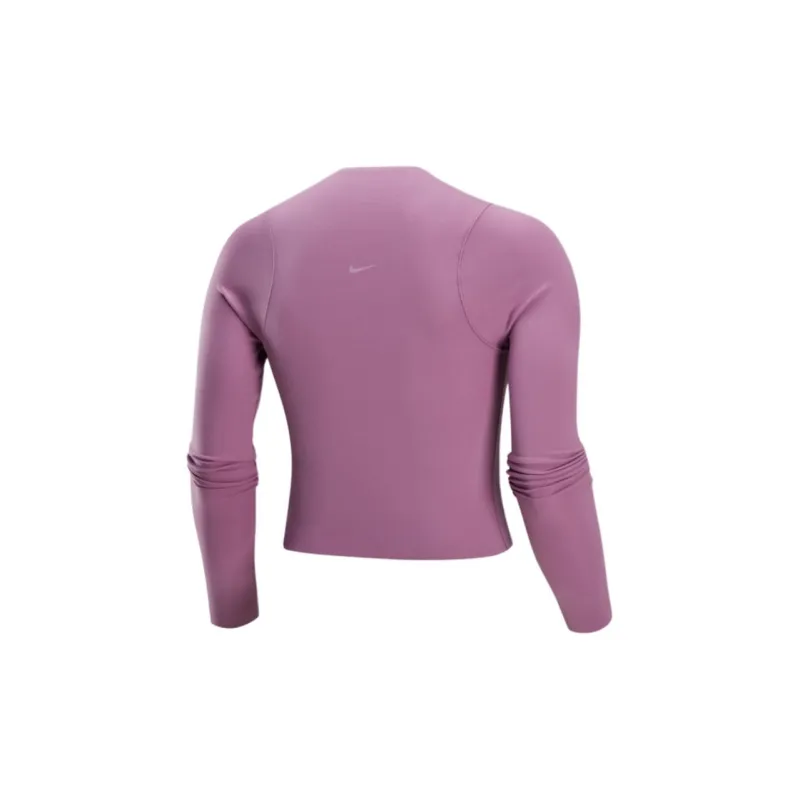 Nike ZenvyDri Fit T Shirt Women's Gray Purple Red/White-1