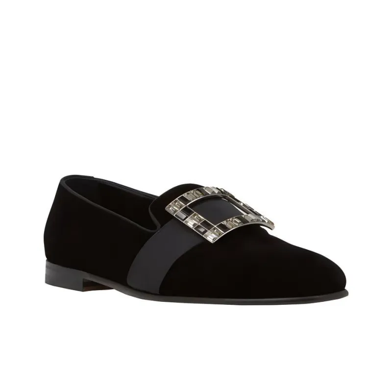 MANOLO BLAHNIK Eaton Loafers 1cm Men's Black-3