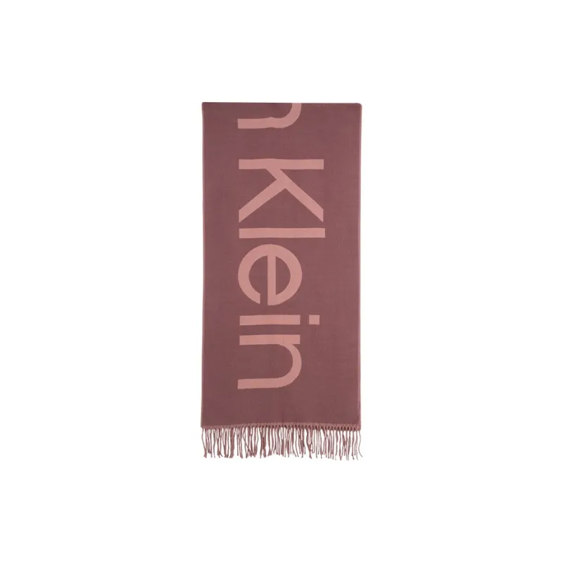 CALVIN KLEIN Knit Scarves Men's Burgundy Pink-0