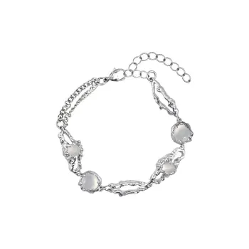 KING OF BLING Alloy, Moonstone Bracelets Women's