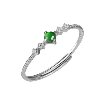 Princess Cui Ice Glutinous Jadeite Rings Unisex