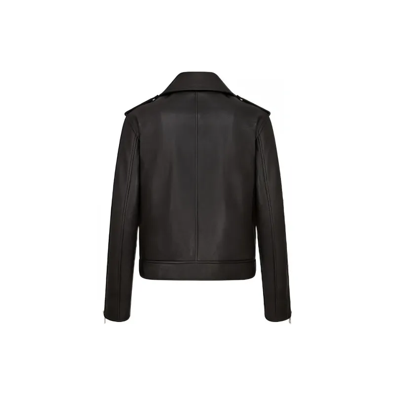 DIOR Leather Jacket Women's Black-1