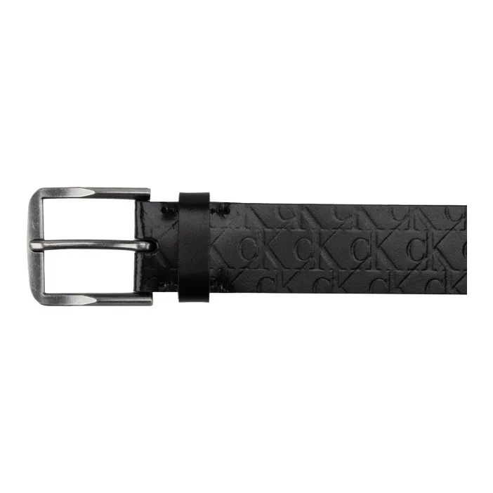 CALVIN KLEIN Blended Material Leather Belts Men's Space Black 3.5cm-2