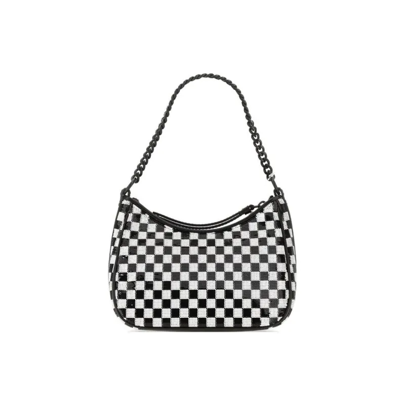MICHAEL KORS Jet Set Charm Polyurethane Handbag Shoulder Bag Women's Black White-2