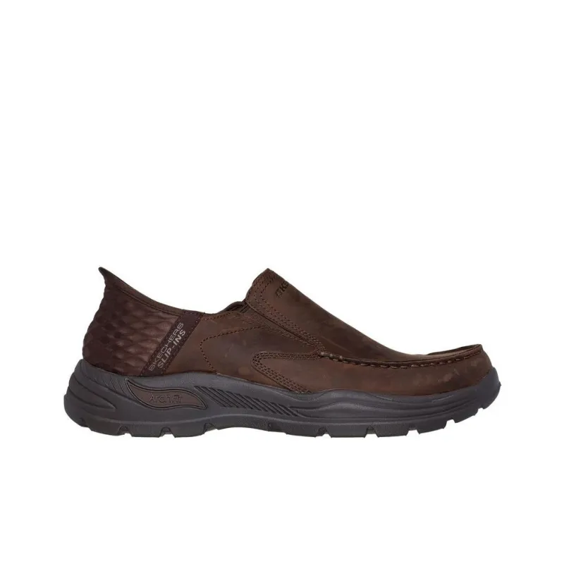Skechers Arch Fit Motley Anti-Slip Wear-Resistant Low-Top Casual Shoes Men's Brown-1