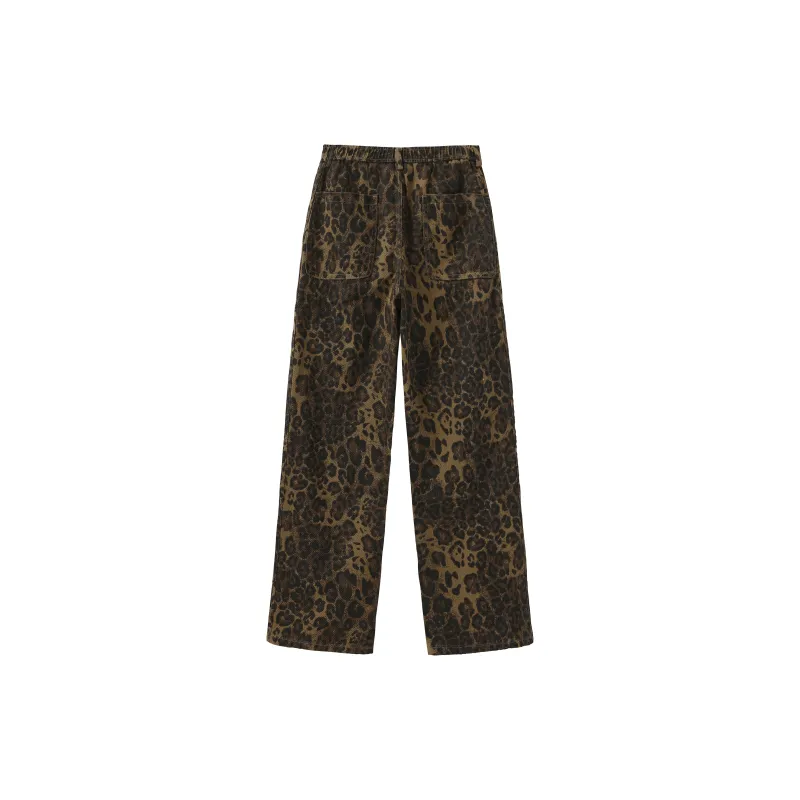COLDSTONE Jeans Unisex Leopard Print-2