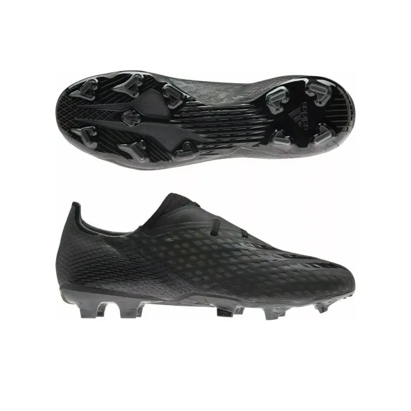 Adidas X GHOSTED FG Firm Ground Anti Slip Wear Resistant Soccer Shoes Men's Black-3