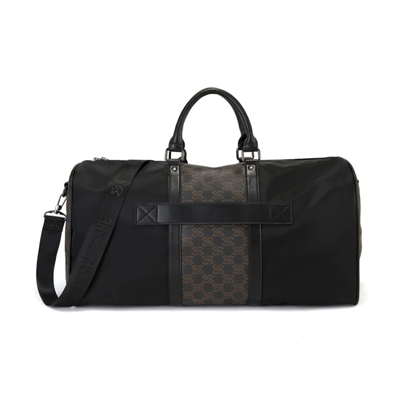 CLEVER& KETCH PU Travel Bags Gym Bags Handbags Unisex Khaki/Black-4