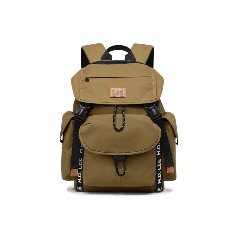 Lee Fabric Backpack Regular Unisex Rock Soil Brown/Obsidian Black-1
