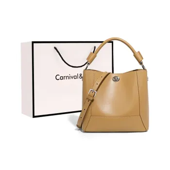 Carnival Keep Cow Leather Bucket Bags Handbags Regular Women's Multicolor