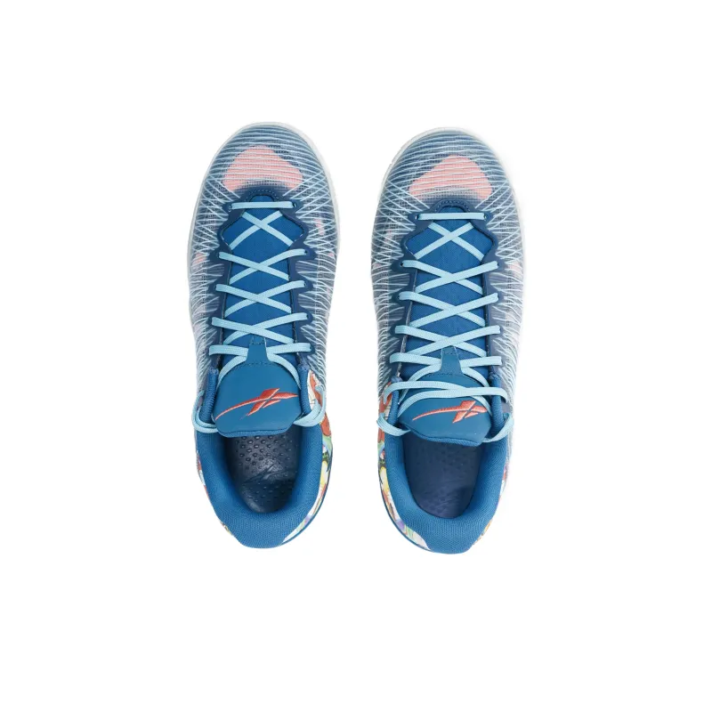 Serious Player Only Player 1 Cushioning Anti Slip And Wear Resistant Low Top Basketball Shoes Men's White Blue-2