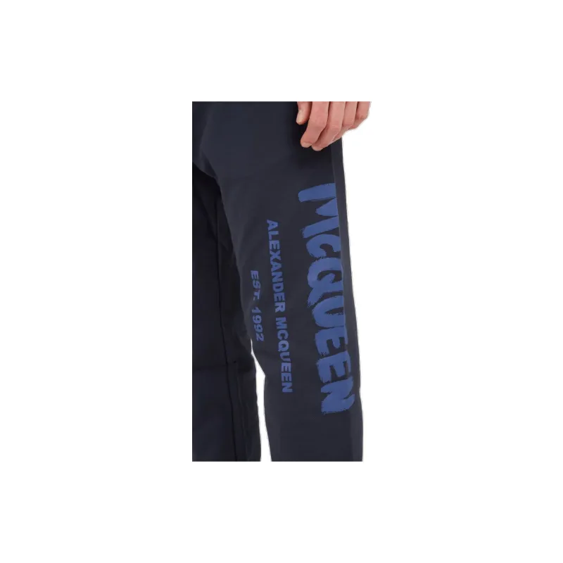 Alexander McQueen Graffiti Logo Printed Sweatpants-4