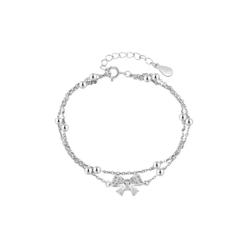 KING OF BLING 925 Sterling Silver With Zircon Bracelets Women's Year Of The Snake Good Luck-0