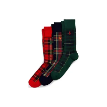 Polo Ralph Lauren Mid Calf Socks Men's 3 Pack