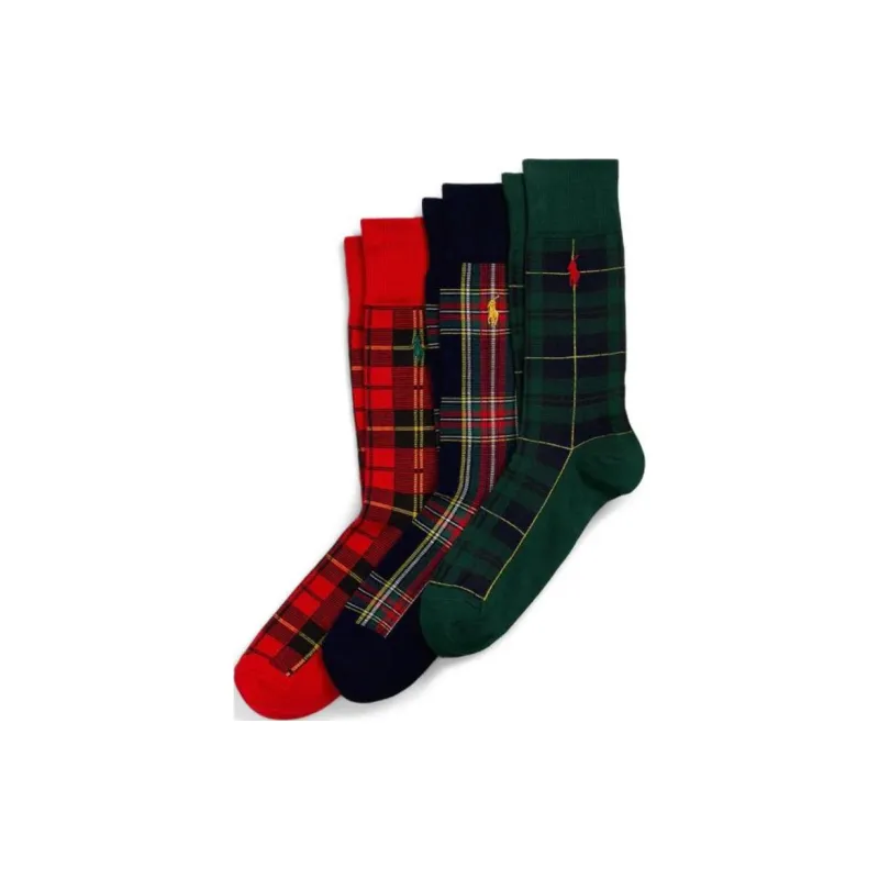 Polo Ralph Lauren Mid Calf Socks Men's 3 Pack-0