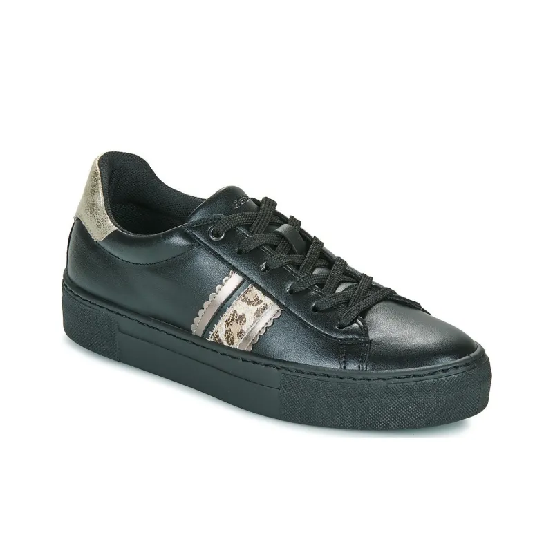 GEOX CLAUDIN Low Top Skateboard Shoes Women's Black-2