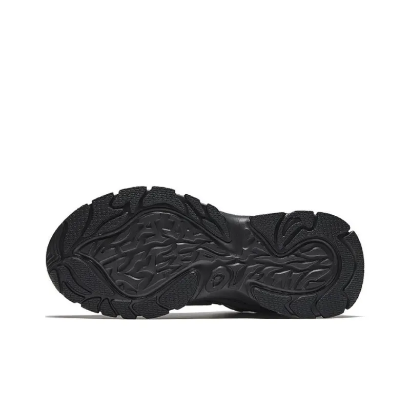 Anta Slip Resistant Warm High Top Casual Shoes Men's Black Gray-4