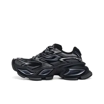 OGR Cushioning, Breathable, Lightweight, Height Increasing Low Top Chunky Sneakers Unisex Black OG Black