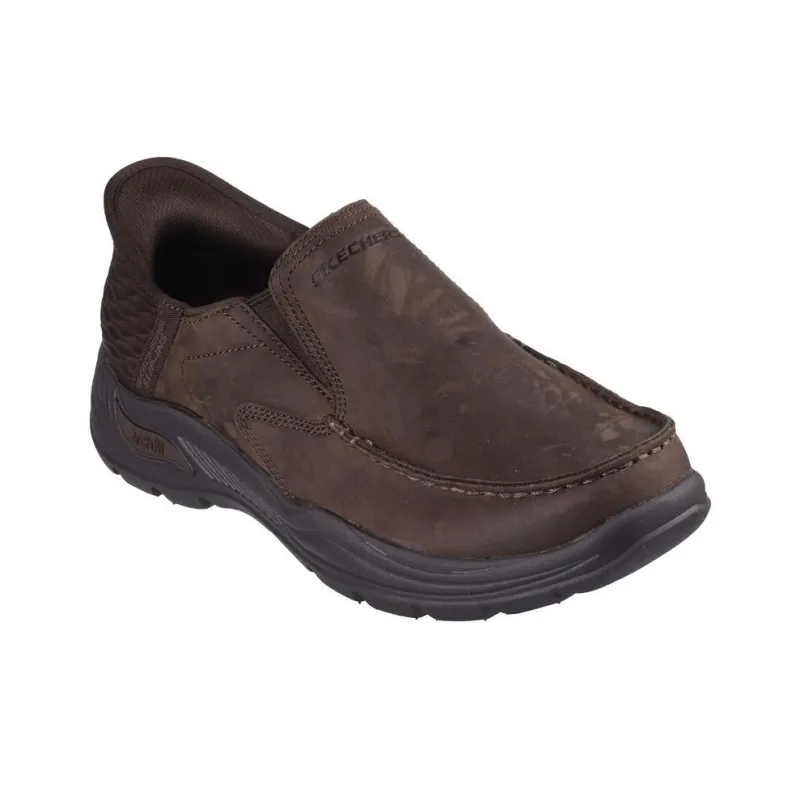 Skechers Arch Fit Motley Anti-Slip Wear-Resistant Low-Top Casual Shoes Men's Brown-2