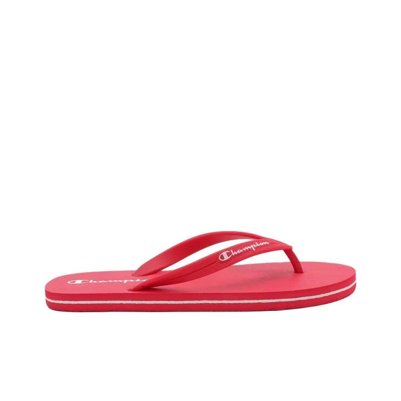 Champion Rubber Sole Abrasion-Resistant Flip Flops Men's Red-1