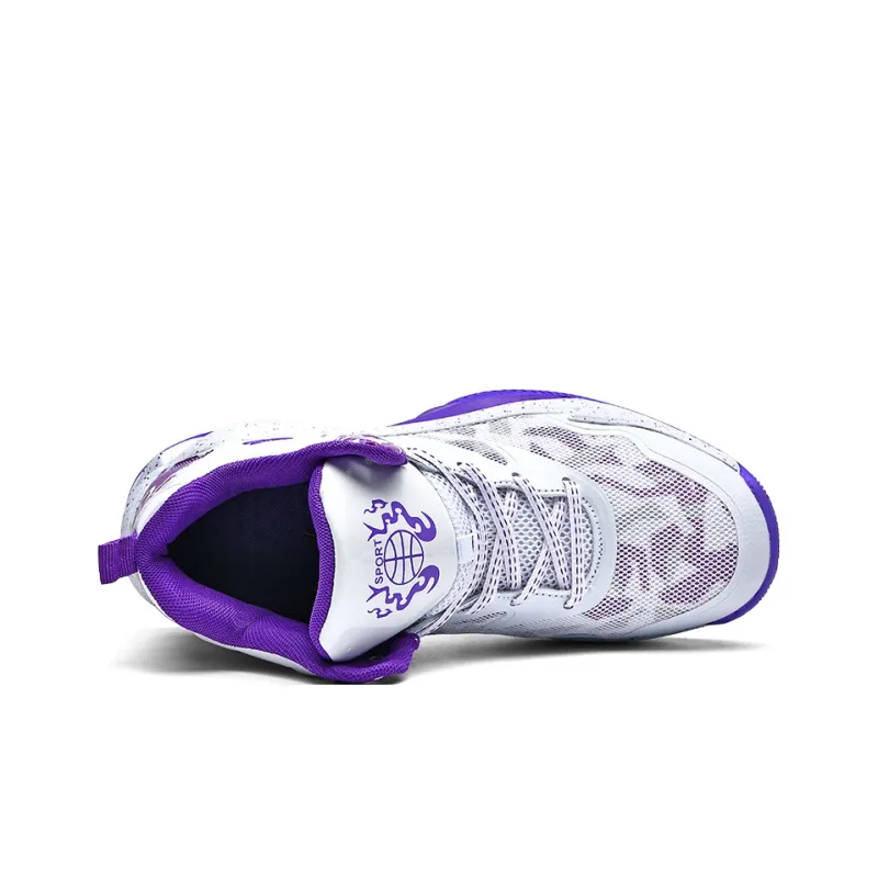 MUSHILANDI Cushioning Slip Resistant Height Increasing Rebound Mid Top Basketball Shoes Unisex-3