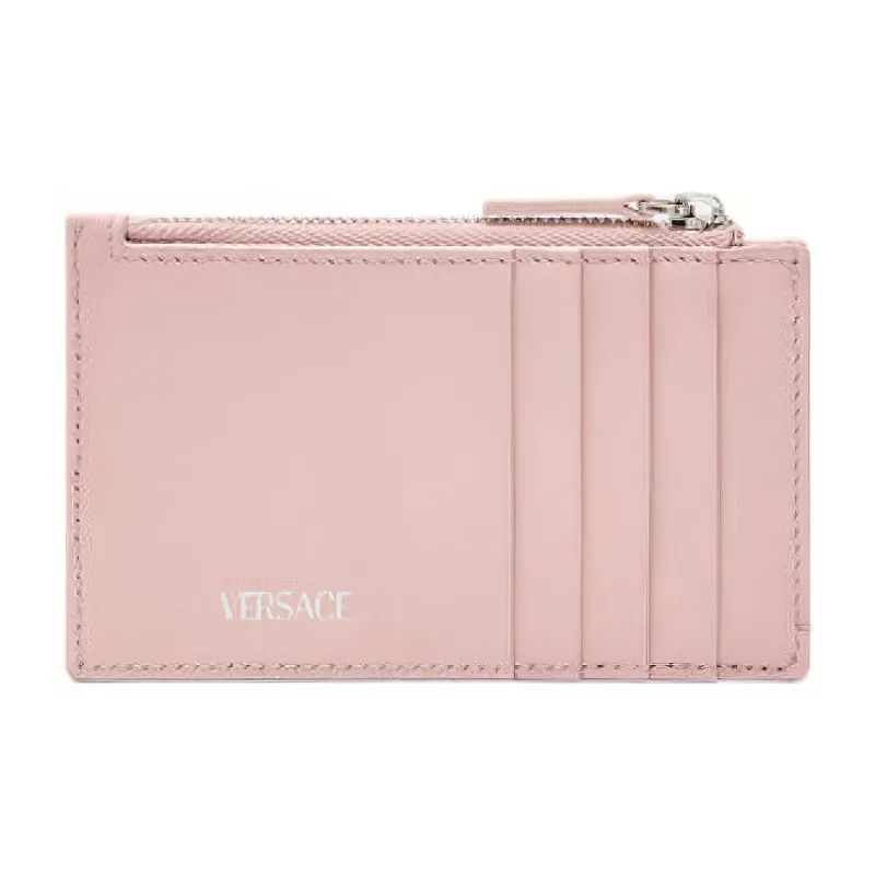 FANSIZHE Medusa '95 Cow Leather Card Holder Women's 1Light Pink Red-1