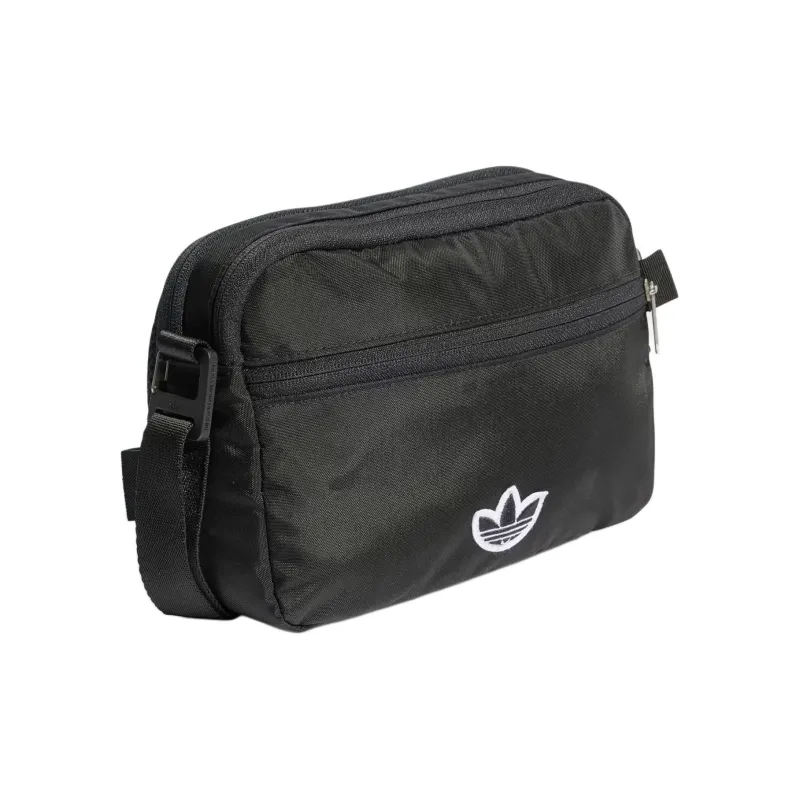 Adidas Originals Premium Essentials Recycled Nylon Shoulder Bag, Crossbody Bag Trumpets Unisex Black-1