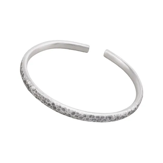 RURA S999 Fine Silver Bangles Unisex Silver-0