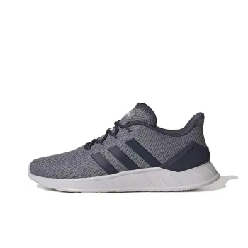 Adidas Questar Anti Slip Wear Resistant Low Top Running Shoes Men's Blue Gray