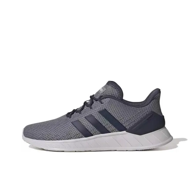 Adidas Questar Anti Slip Wear Resistant Low Top Running Shoes Men's Blue Gray-0