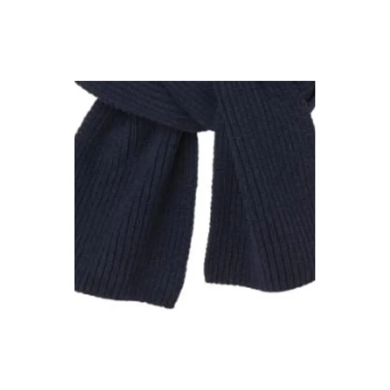 Sandro Sheep Wool Knit Scarves Women's Dark Blue-2