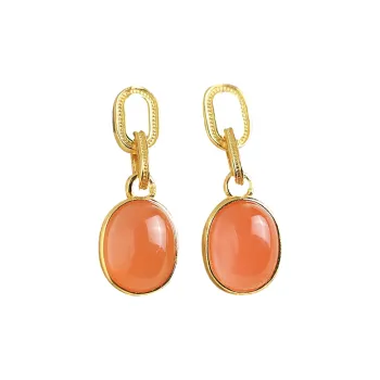 Nine Music Agate Earrings Women's