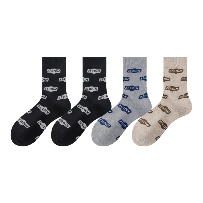 ZEROIN Mid Calf Socks Unisex 4 Pack-9