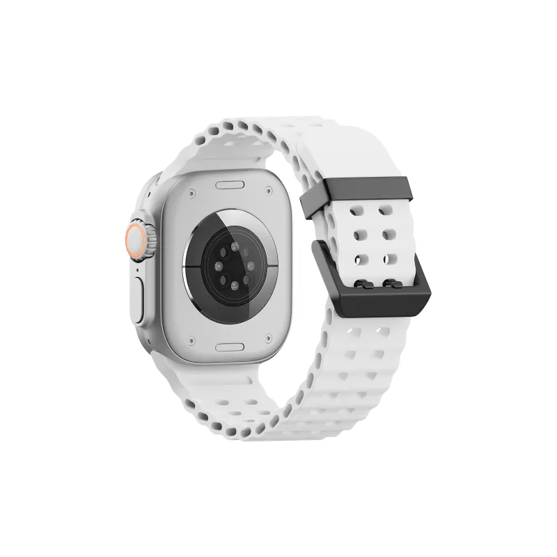 YOOVEI Watch Band Apple Compatibility Liquid Silicone Material-3