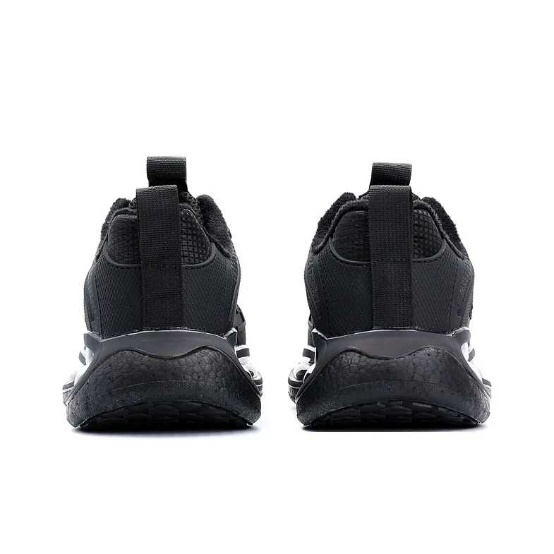POLUDIYIPI Running Shoes Unisex Low Top Crystal Velvet Black-4