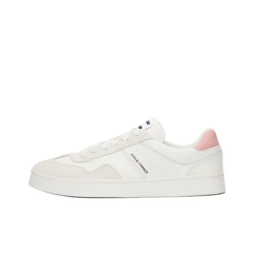 Tommy Hilfiger Jeans Low Top Skateboard Shoes Women's White Pink