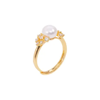 ZHENZHUAOMI Freshwater Pearl Rings Women's
