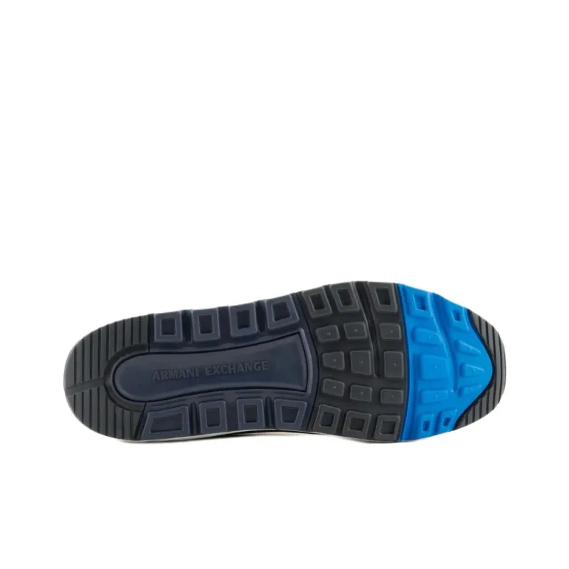 ARMANI EXCHANGEAE Low Top Casual Shoes Men's Black White Blue-5