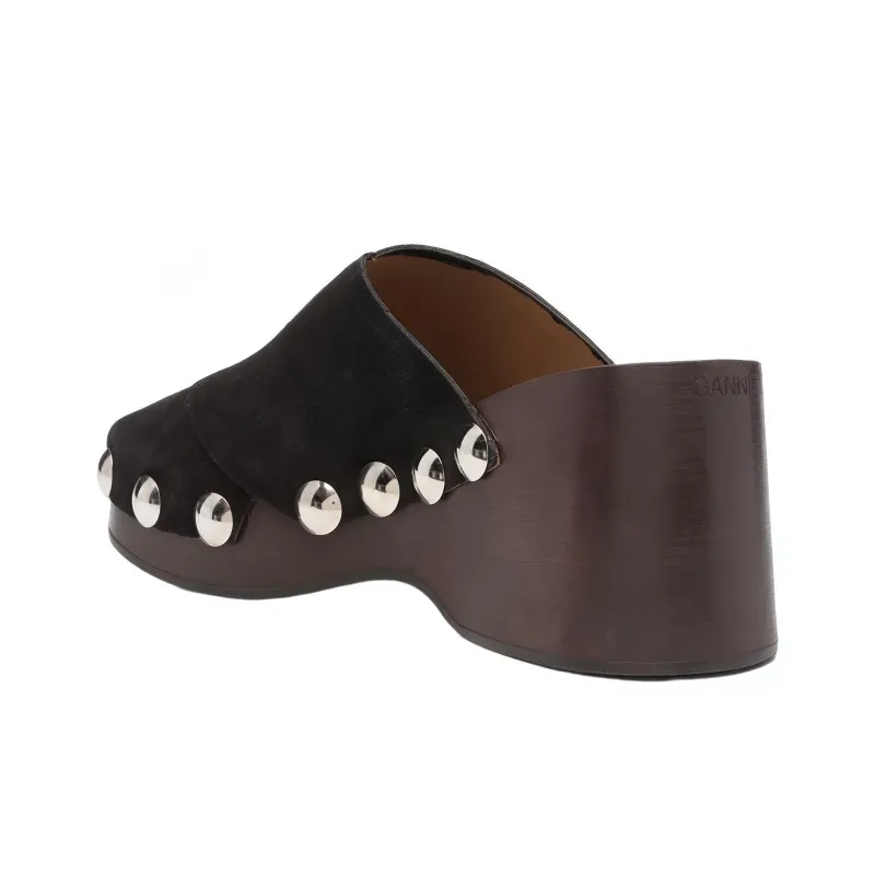 GANNI Stud detail Open Toe Sandals-3
