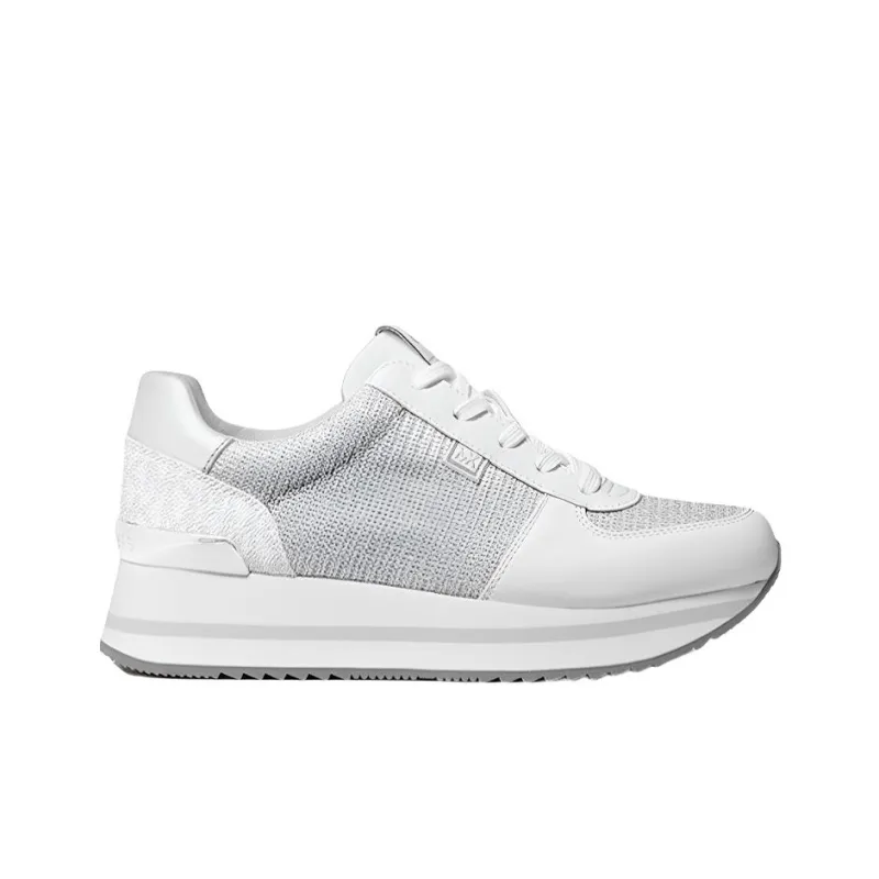 MICHAEL KORS Monique Low-Top Casual Shoes Women's Silver-1