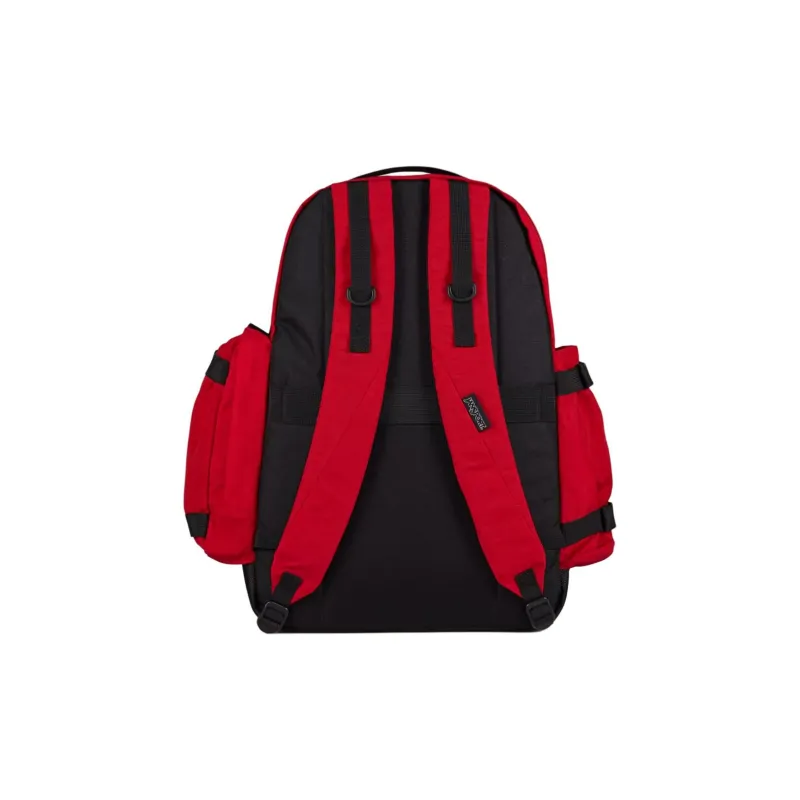 JanSport Recycled Nylon Backpack Unisex Red-4